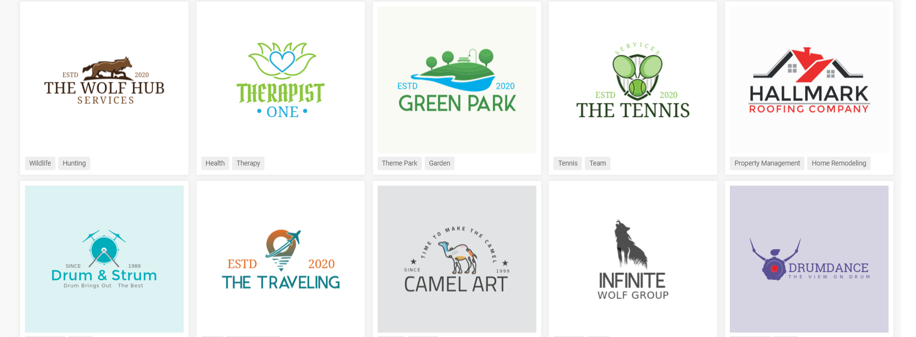 screenshot of Logo Design